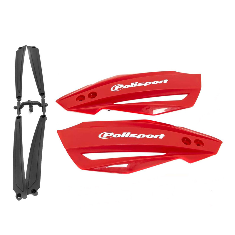 Coques de Remplacement de Protège-Mains POLISPORT Bullit Rouge