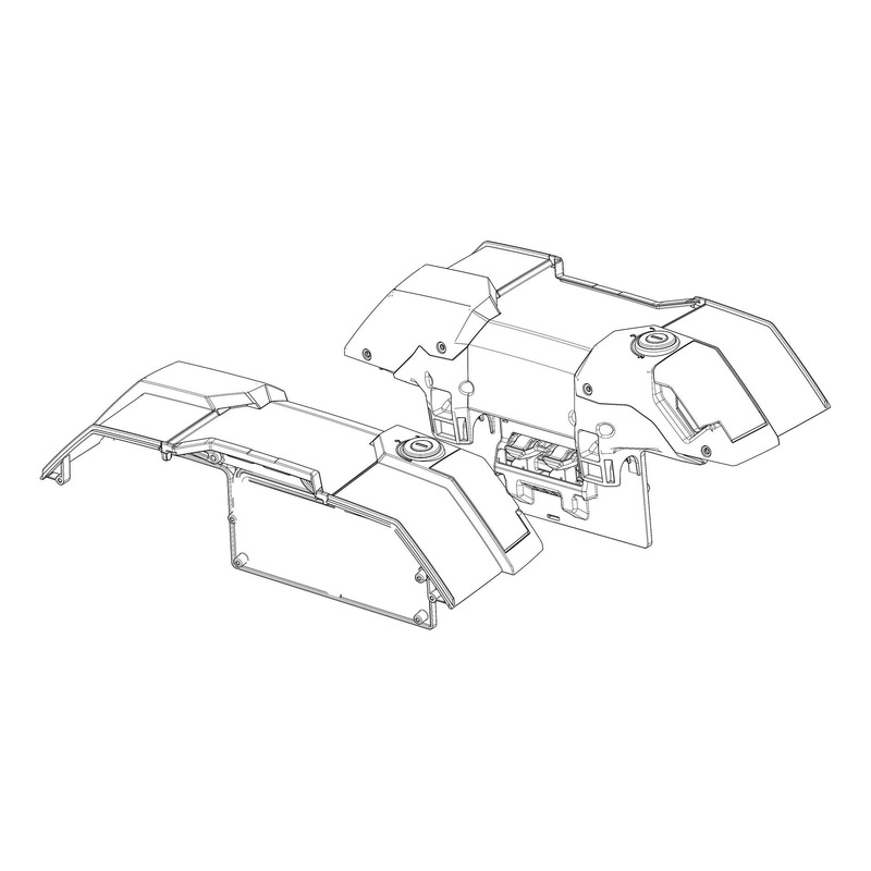 Coques plastiques supÃ©rieures pour valises Shad SH38X