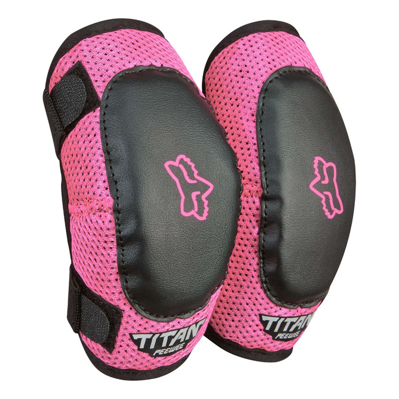 Coudières enfant Fox Racing PeeWee Titan black/pink