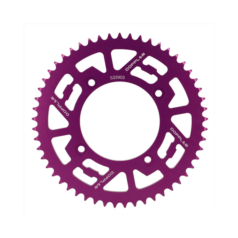 Couronne alu violet Doppler 53 dents Beta Factory / RR SM 05-
