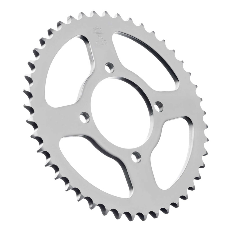 Couronne JT Sprockets acier gris pas 428 45 dents Yamaha DT 100/YBR 12