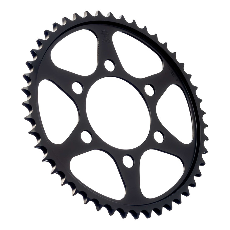 Couronne JT Sprockets acier noir pas 428 47 dents Honda CB 125 R