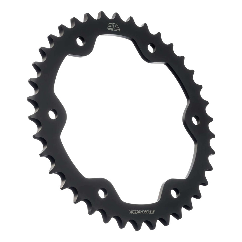 Couronne JT Sprockets acier noir pas 525 38 dents KTM Superduke R/R Evo