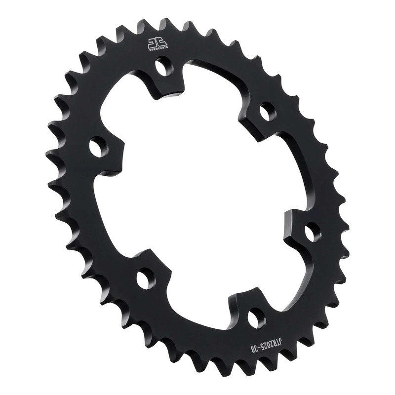 Couronne JT Sprockets acier noir pas 525 38 dents Royal Enfield Continental/Interceptor