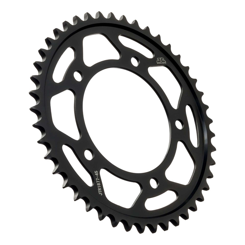 Couronne JT Sprockets acier noir pas 525 45 dents Yamaha MT-09/Tracer/