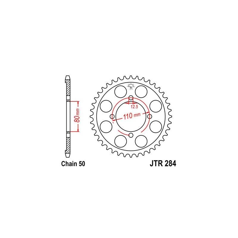Couronne JT Sprockets Acier pas 530 39 dents - Pour Honda CB 650 79-80
