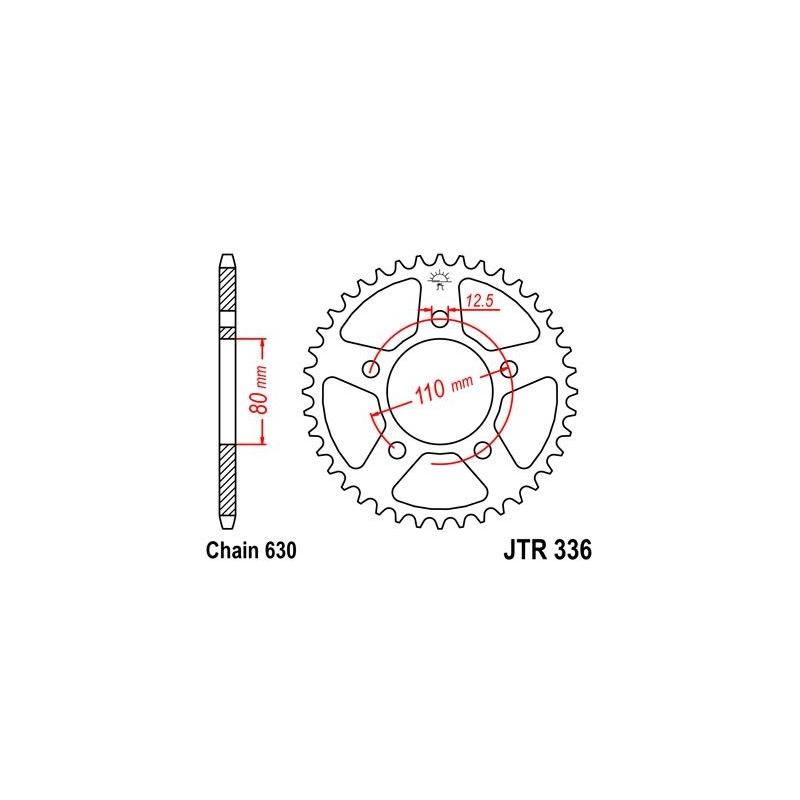 Couronne JT Sprockets Acier pas 630 35 dents - Pour Honda CBX 1000 78-