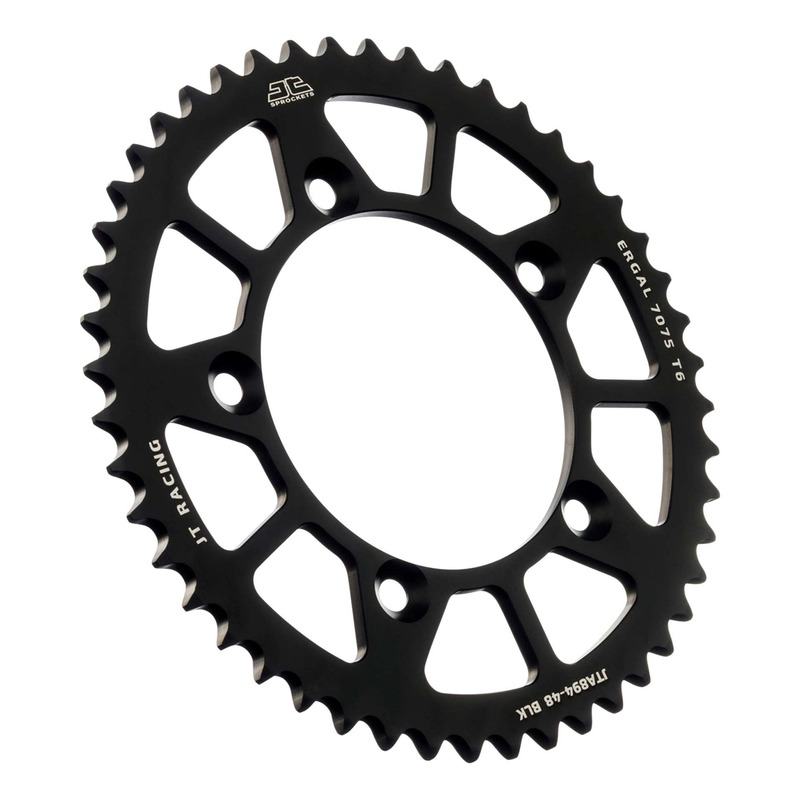 Couronne JT Sprockets alu noir pas 420 48 dents KTM SX 65/Husqvarna TC