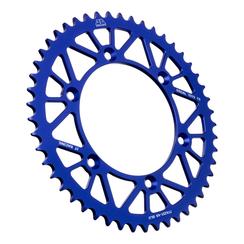 Couronne JT Sprockets Racelite alu bleu pas 520 49 dents YZ F 450