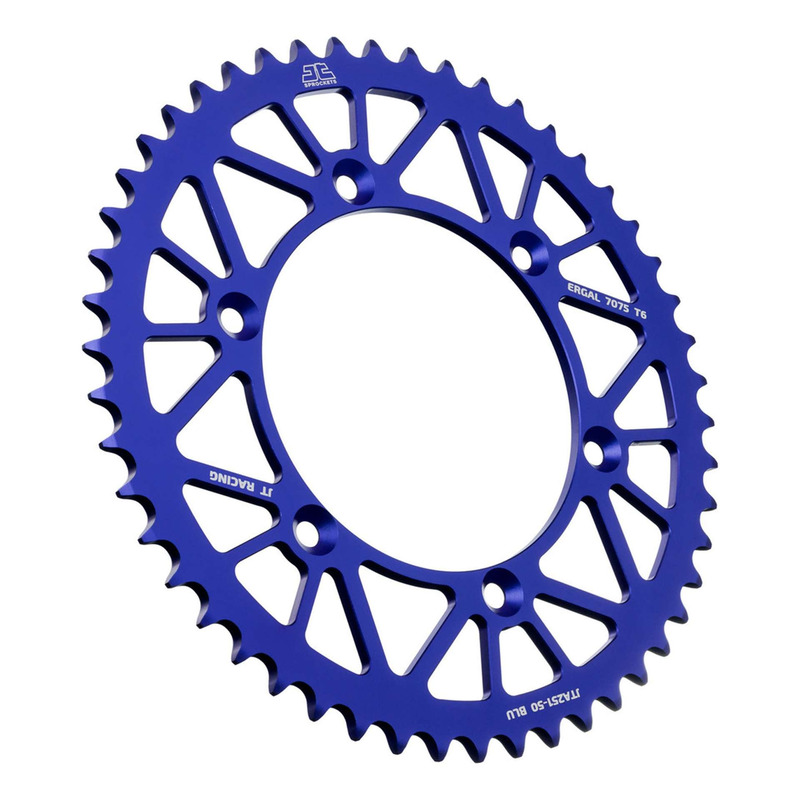 Couronne JT Sprockets Racelite alu bleu pas 520 52 dents WR F 250/450/