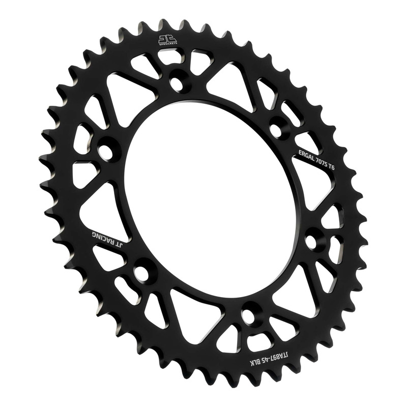 Couronne JT Sprockets Racelite alu noir pas 520 45 dents KTM 790 Adven