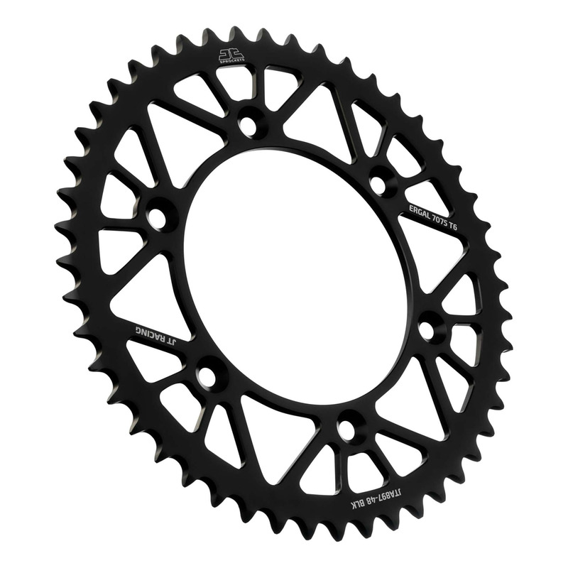 Couronne JT Sprockets Racelite alu noir pas 520 48 dents KTM EXC Endur