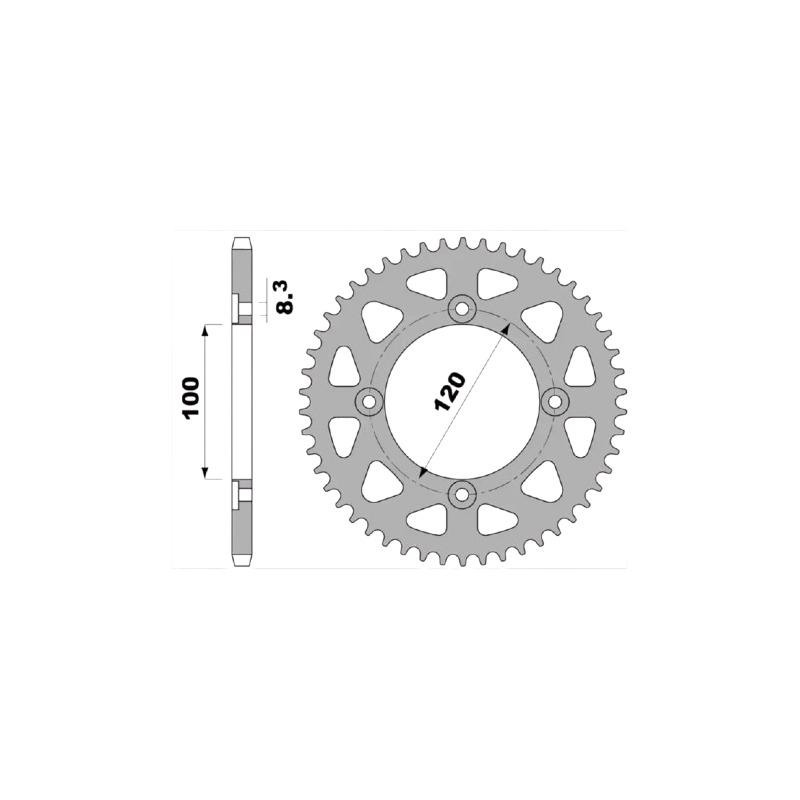 Couronne PBR 4453 Ergal pas 420- 50