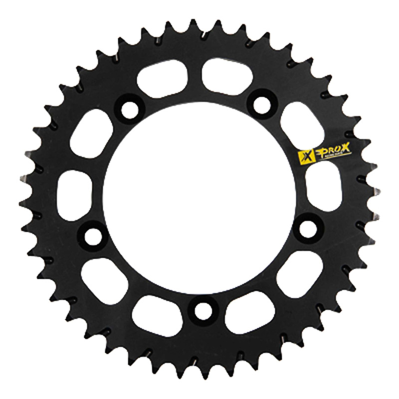 Couronne PROX Anti-Boue Aluminium Noir - D44/420 - KTM 60 / 65 SX 97-2