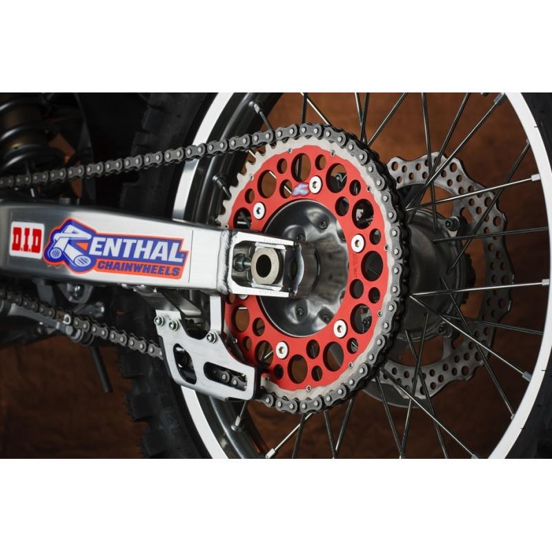 Couronne Renthal Twinring 48 dents rouge pour Honda CRF 450 R 04-16