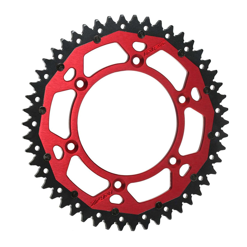 Couronne RFX Pro Armalite en Aluminium / Acier Rouge et Noir D55/420 pour Honda 85 CR 96-24