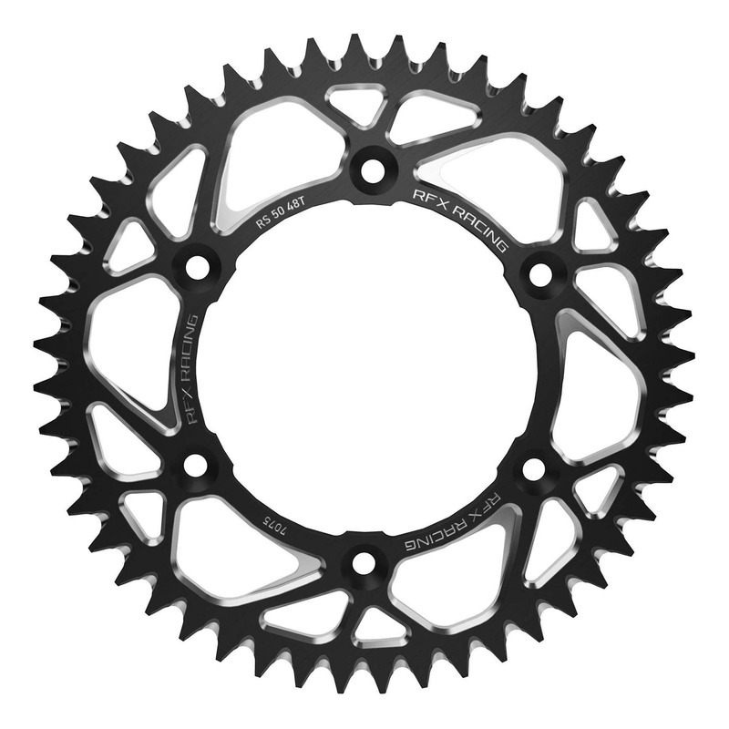 Couronne RFX Pro Élite en Aluminium Noir D53/520 pour Kawasaki KX/KXF dès 125cc 82-24