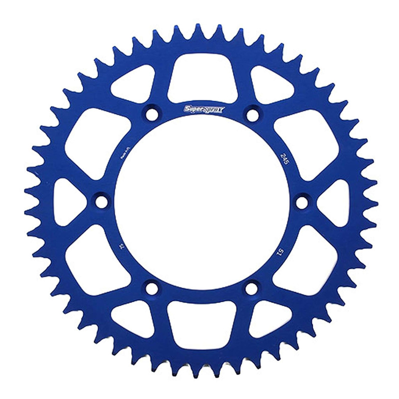 Couronne Supersprox alu bleu antiboue pas 520 51 dents Yamaha YZ 450 F 03-26