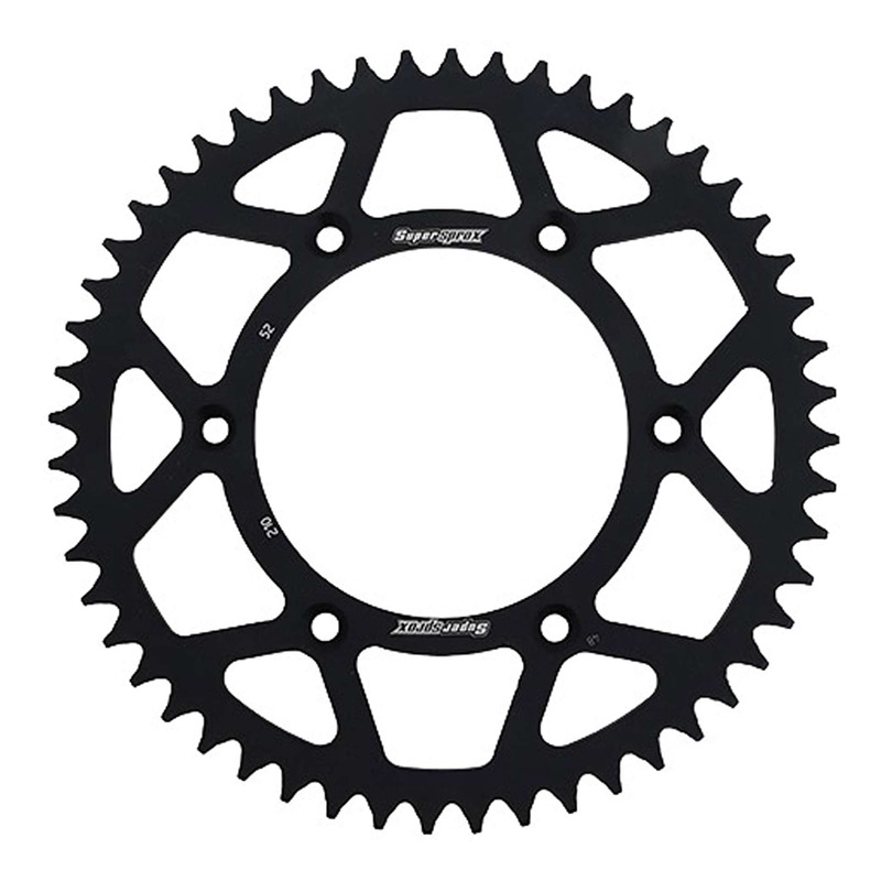 Couronne Supersprox alu noir antiboue pas 520 52 dents Honda CR 125 R 00-07
