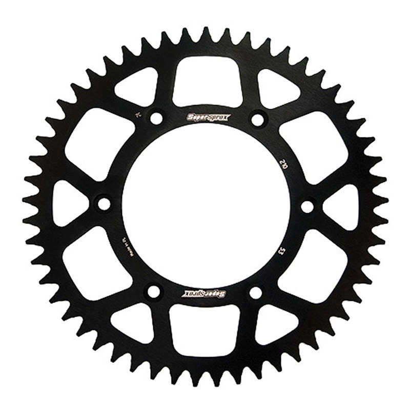 Couronne Supersprox alu noir antiboue pas 520 53 dents Honda CR 250 R 90-91