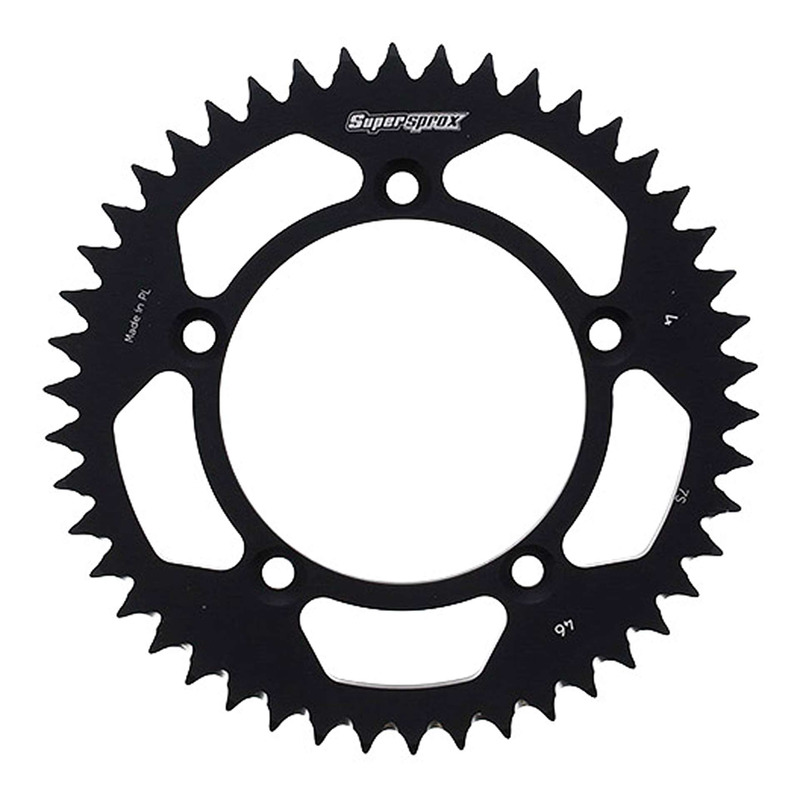Couronne Supersprox alu noir pas 420 46 dents KTM SX 65 98-01