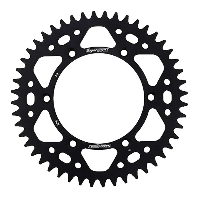 Couronne Supersprox alu noir pas 520 48 dents Suzuki RM-Z 250 07-09