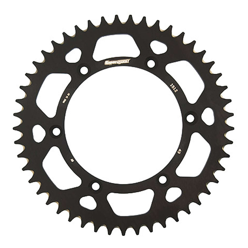 Couronne Supersprox alu noir pas 520 49 dents Sherco SEF 250 14-23