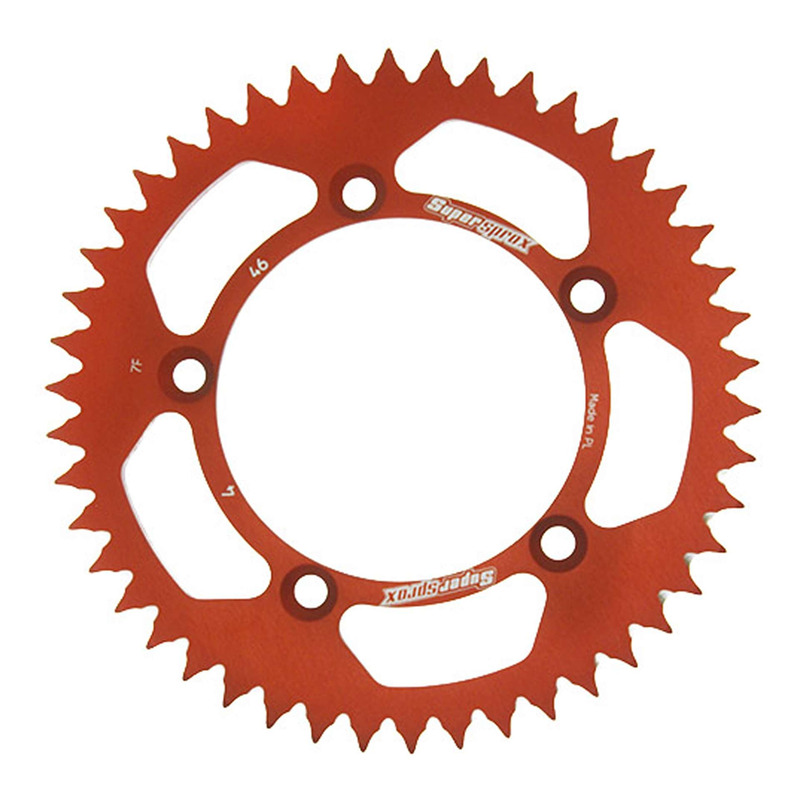 Couronne Supersprox alu orange pas 420 46 dents KTM SX 65 98-01