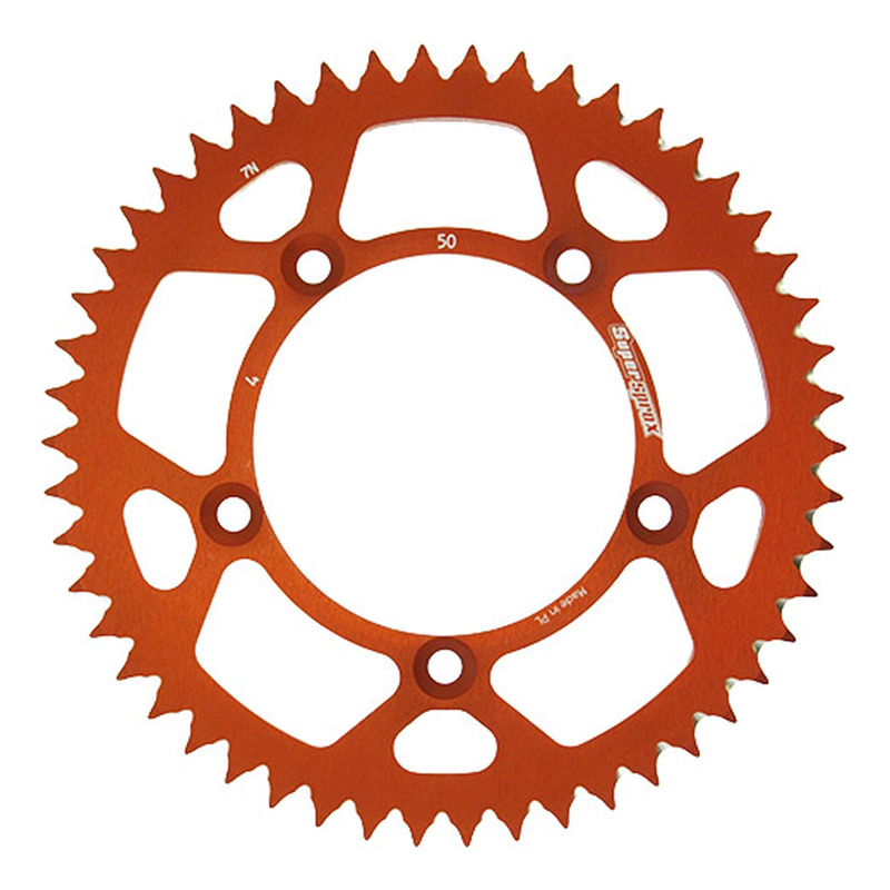 Couronne Supersprox alu orange pas 420 50 dents KTM SX 65 02-10