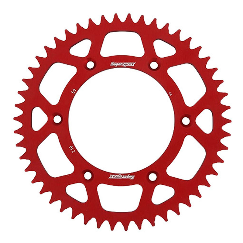 Couronne Supersprox alu rouge antiboue pas 520 50 dents Beta RR 350 13-26