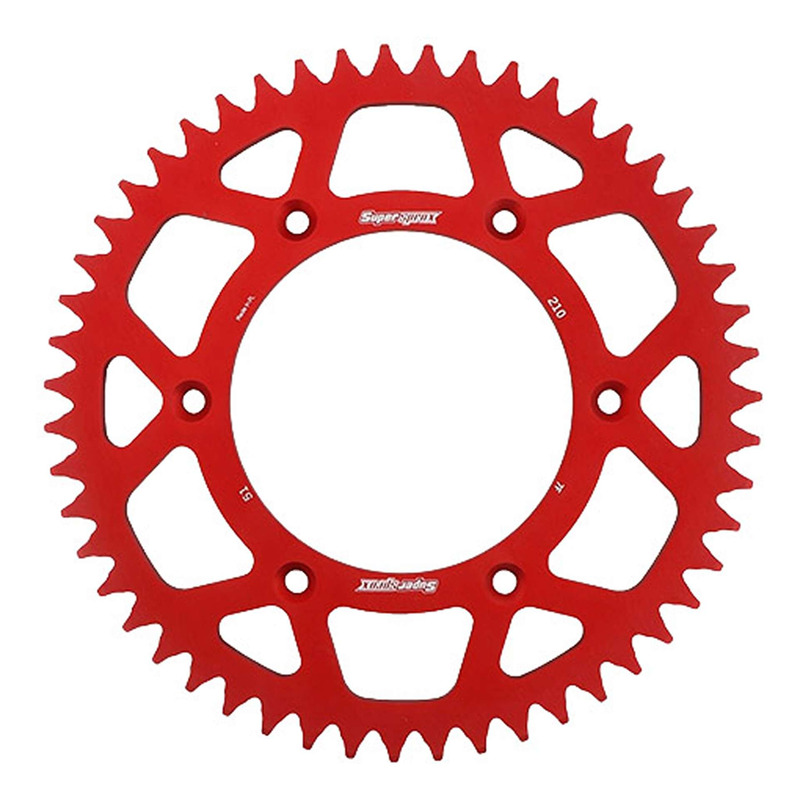 Couronne Supersprox alu rouge antiboue pas 520 51 dents Honda CR 125 R 87-99
