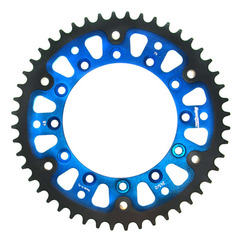 Couronne Supersprox Stealth bleu 48 dents Yamaha 125 yz 99-21