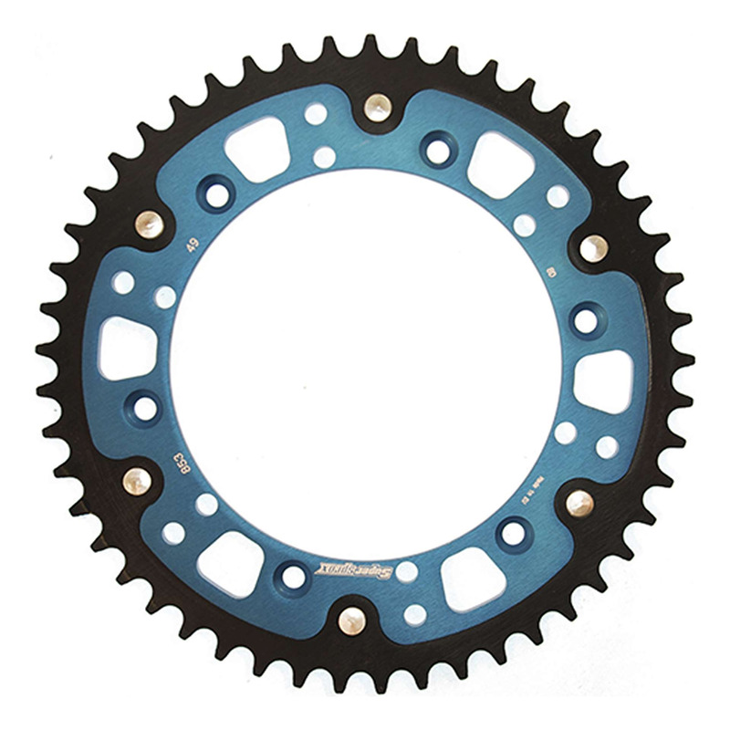 Couronne Supersprox Stealth bleu 48 dents Yamaha 250 yz 87-96