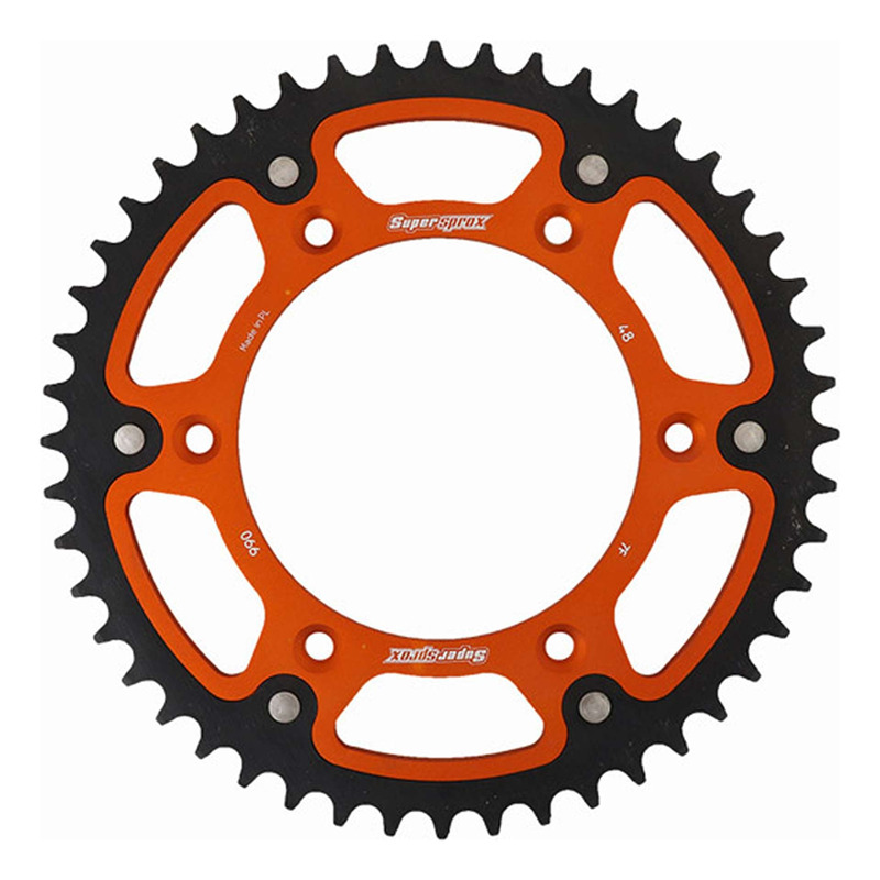 Couronne Supersprox Stealth orange 49 dents Ktm 250 sx 21-27