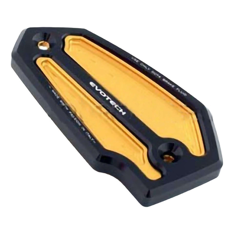 Couvercle de bocal de liquide de frein avant Evotech noir/or Kawasaki