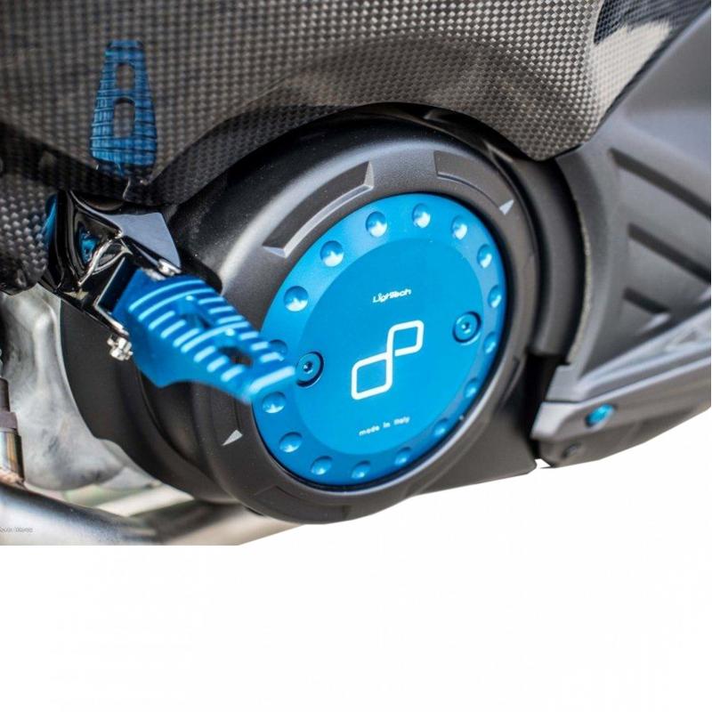 Couvercle de carter droit et gauche Lightech bleus pour Yamaha T-Max 5