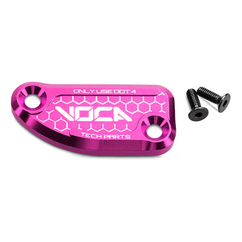 Couvercle de maître cylindre de frein arrière Voca Racing alu CNC violet Derbi Senda/Aprilia SX