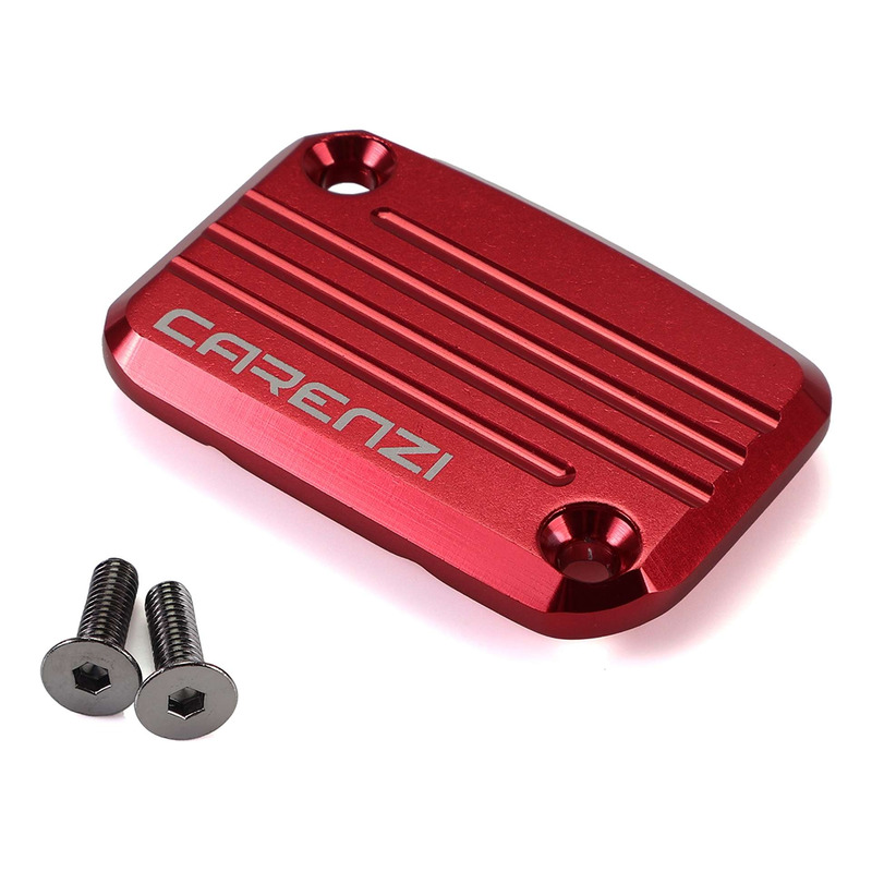 Couvercle de maître cylindre de frein Carenzi alu rouge Booster/Slide