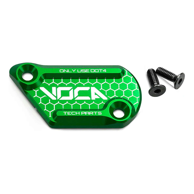 Couvercle de maître cylindre de frein Voca Racing alu CNC vert Beta RR 50/125