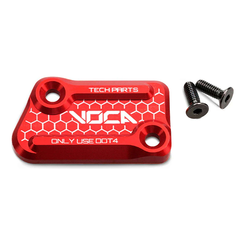 Couvercle de maître cylindre de frein Voca Racing alu CNC rouge Rieju MRT/RR