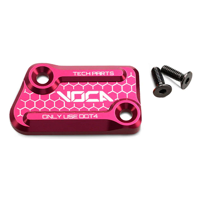 Couvercle de maître cylindre de frein Voca Racing alu CNC rose Rieju MRT/RR