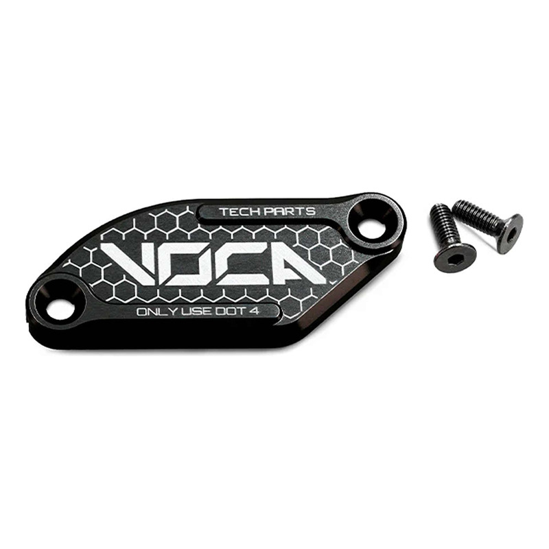 Couvercle de maître cylindre de frein Voca Racing alu CNC noir Derbi Senda/Aprilia SX J.Juan