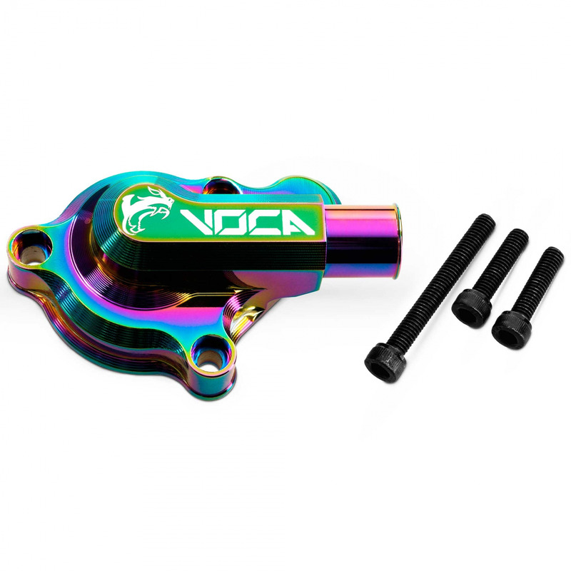 Couvercle de pompe à eau Voca Racing High Flow CNC néochrome Derbi Euro 3/4