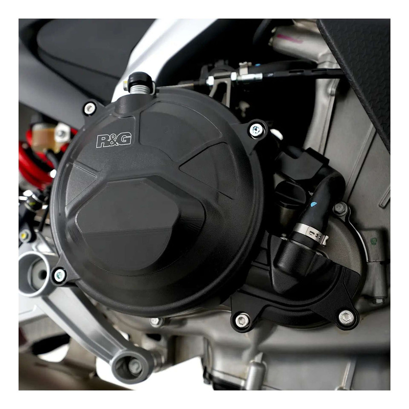 Couvre carter d'embrayage R&G Racing noir Aprilia RS 660 21-24