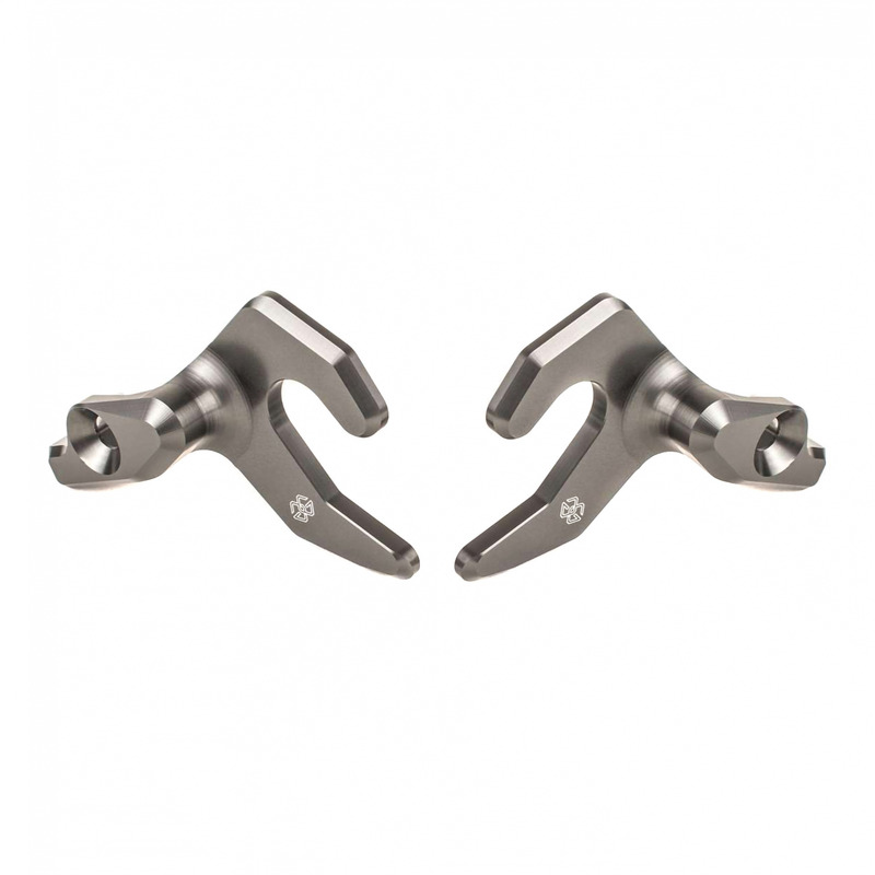 Crochets pour béquille arrière Gilles Tooling Moto GP titane