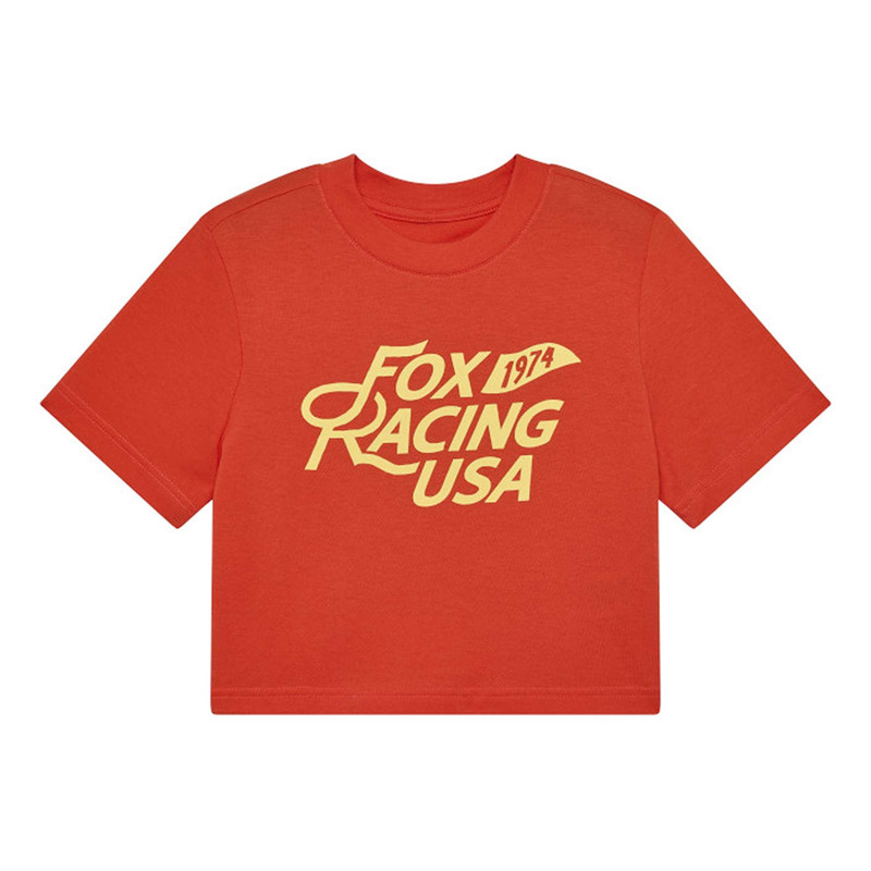Crop top Fox Racing W Fox Usa Baby blood orange