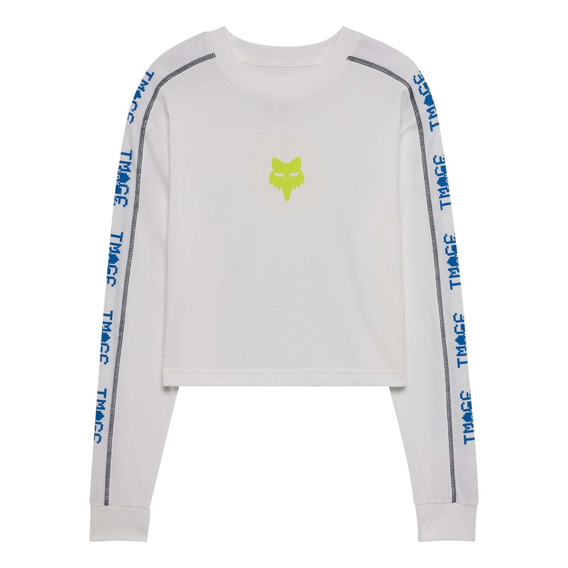 Crop top Fox Racing Women Image Phantom white