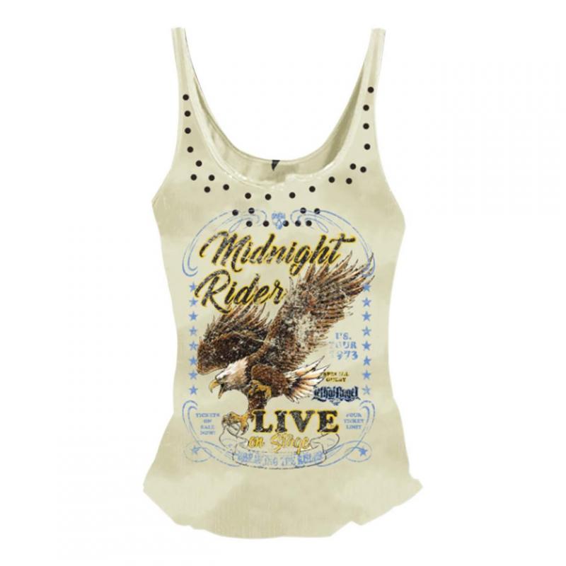 Débardeur femme Lethal Treat Midnight rider blanc cassé- S