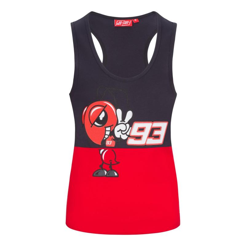 Débardeur femme Marc Marquez 93 Ant Mascotte anthracite/rouge- XS