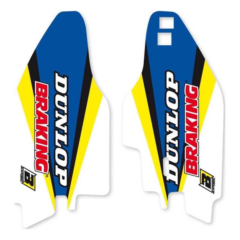 Déco de protections de fourche Blackbird Racing Dream 4 Suzuki 125 RM 96-21 bleu/jaune